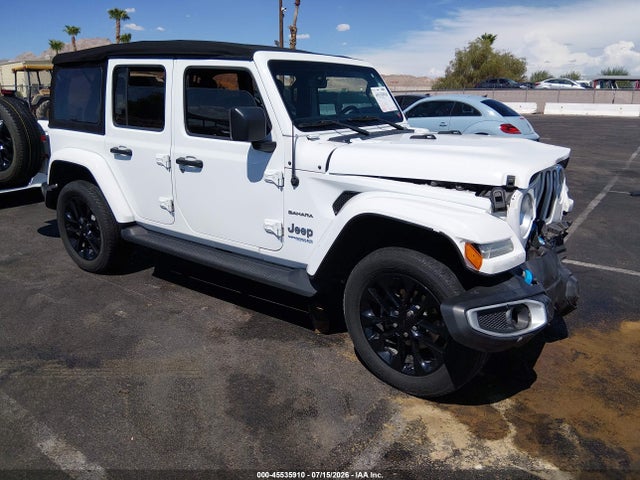 Auction sale of the 2022 Jeep Wrangler 4xe Unlimited Sahara 4x4, vin: 1C4JJXP60NW198295, lot number: 45535910
