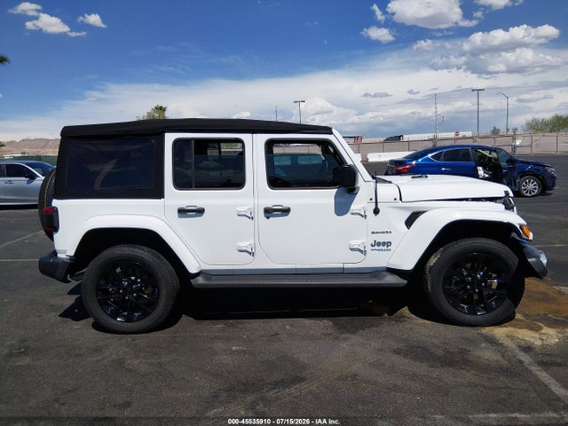 2022 Jeep Wrangler 4xe Unlimited Sahara 4x4 მანქანა იყიდება აუქციონზე, vin: 1C4JJXP60NW198295, აუქციონის ნომერი: 45535910