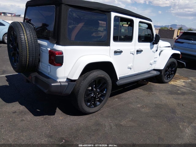 2022 Jeep Wrangler 4xe Unlimited Sahara 4x4 მანქანა იყიდება აუქციონზე, vin: 1C4JJXP60NW198295, აუქციონის ნომერი: 45535910
