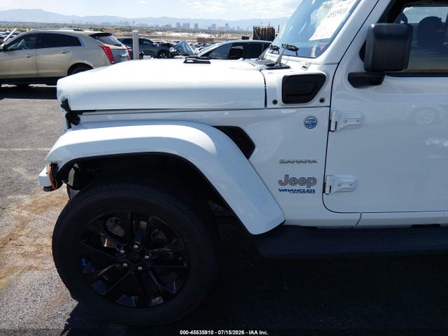 2022 Jeep Wrangler 4xe Unlimited Sahara 4x4 მანქანა იყიდება აუქციონზე, vin: 1C4JJXP60NW198295, აუქციონის ნომერი: 45535910