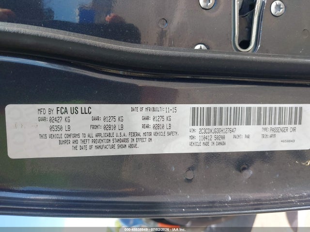 Dodge Charger Sxt 2016 2C3CDXJG3GH127647 Image 9