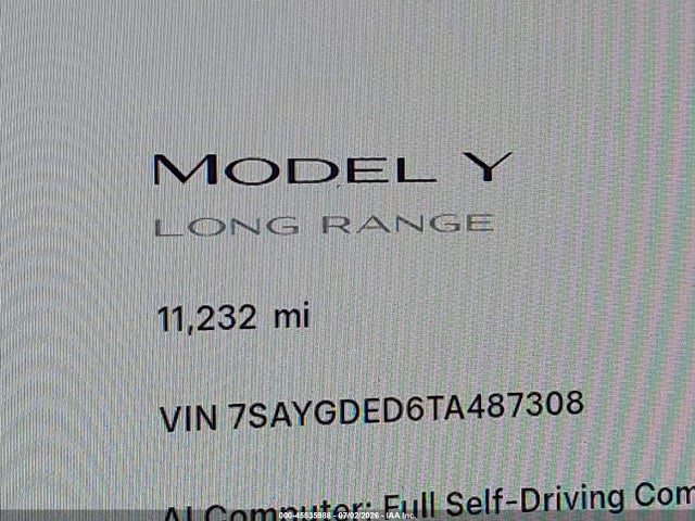 Tesla Model Y 2026 7SAYGDED6TA487308 Image 14