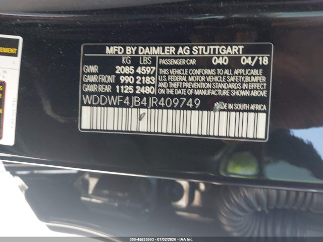 Mercedes-Benz C 300 2018 WDDWF4JB4JR409749 Image 9