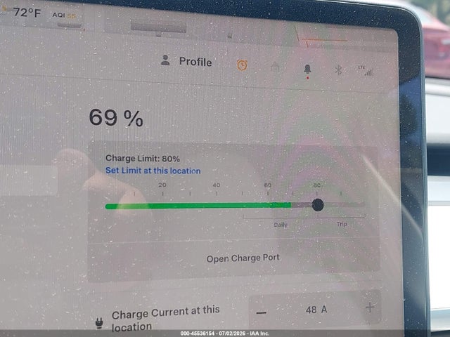 2022 Tesla Model Y Performance Dual Motor All-wheel Drive მანქანა იყიდება აუქციონზე, vin: 7SAYGDEF4NF490019, აუქციონის ნომერი: 45536154