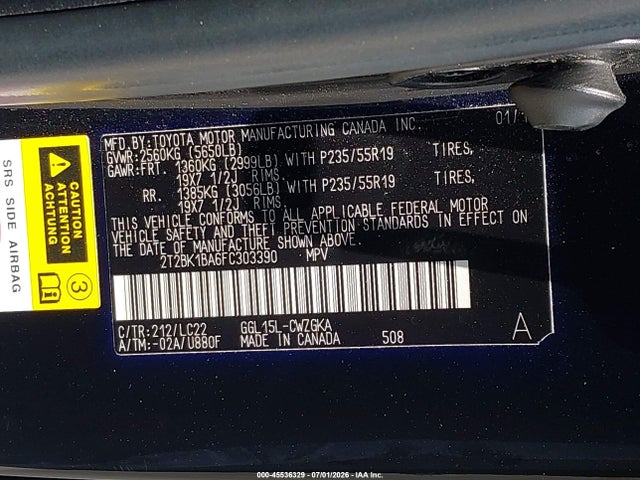 Продаж на аукціоні авто 2015 Lexus Rx 350 F Sport, vin: 2T2BK1BA6FC303390, номер лоту: 45536329