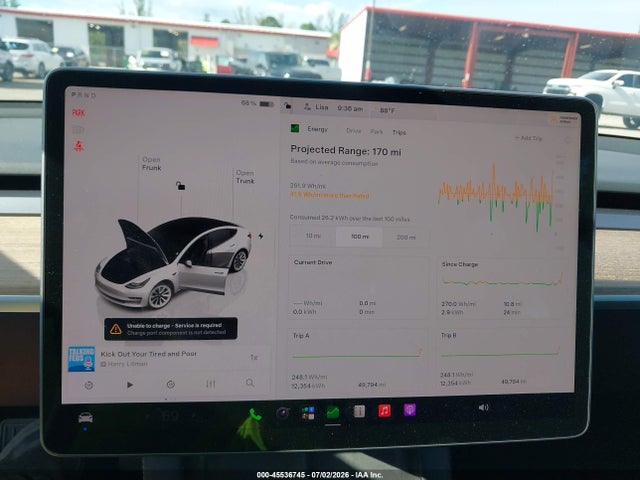 Tesla Model 3 Long Range Dual Motor All-wheel Drive 2022 5YJ3E1EB4NF312698 Image 7