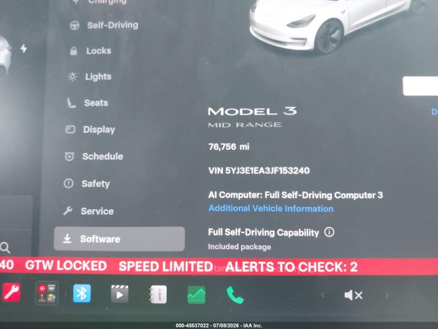 Продаж на аукціоні авто 2018 Tesla Model 3 Long Range/mid Range, vin: 5YJ3E1EA3JF153240, номер лоту: 45537022
