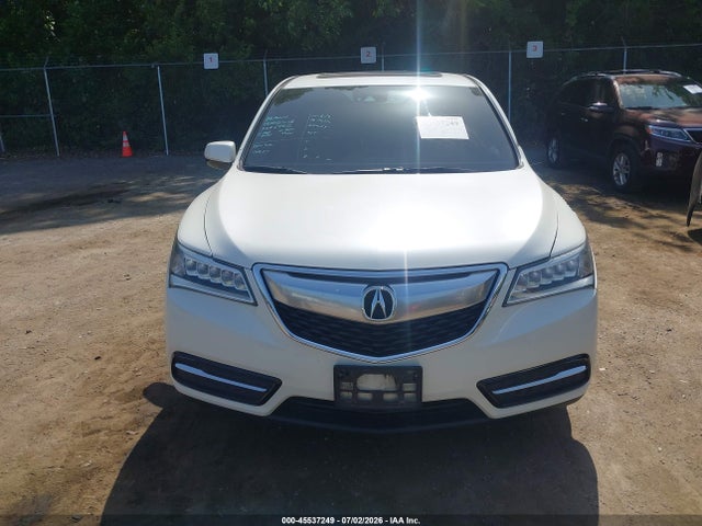 45537249 :رقم المزاد ، 5FRYD4H42GB019195 vin ، 2016 Acura Mdx Technology   Acurawatch Plus Packages/technology Package مزاد بيع