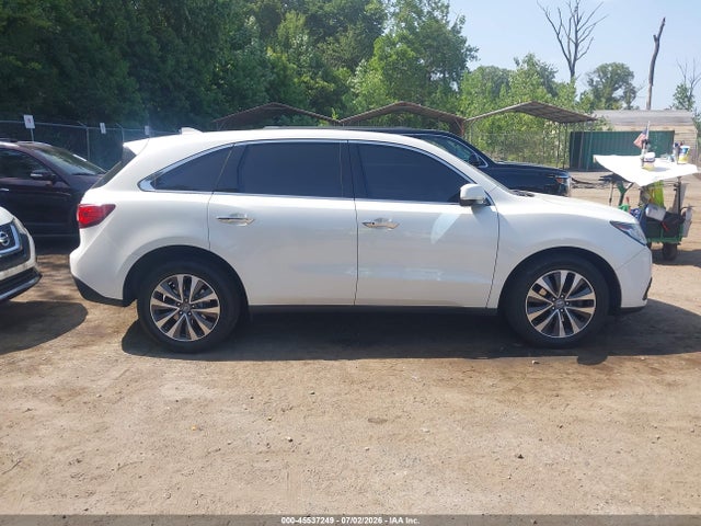 45537249 :رقم المزاد ، 5FRYD4H42GB019195 vin ، 2016 Acura Mdx Technology   Acurawatch Plus Packages/technology Package مزاد بيع