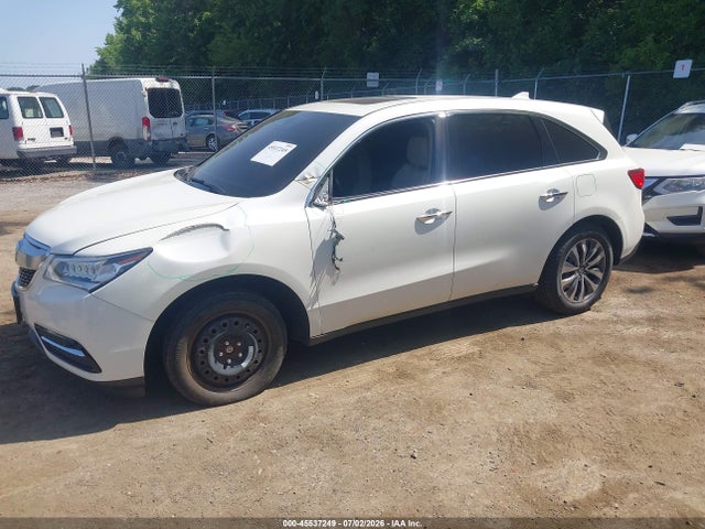 45537249 :رقم المزاد ، 5FRYD4H42GB019195 vin ، 2016 Acura Mdx Technology   Acurawatch Plus Packages/technology Package مزاد بيع