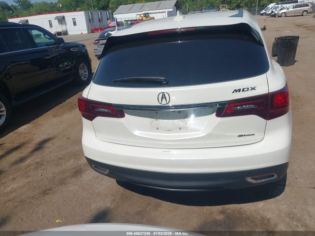 45537249 :رقم المزاد ، 5FRYD4H42GB019195 vin ، 2016 Acura Mdx Technology   Acurawatch Plus Packages/technology Package مزاد بيع