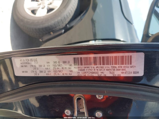 Продажа на аукционе авто 2017 Ram 1500, vin: 1C6RR7FG7H5845431, номер лота: 45537406