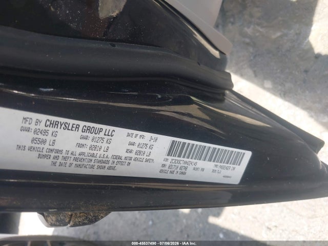45537490 :رقم المزاد ، 2C3CK6CTXAH224149 vin ، 2010 Chrysler 300c Awd مزاد بيع