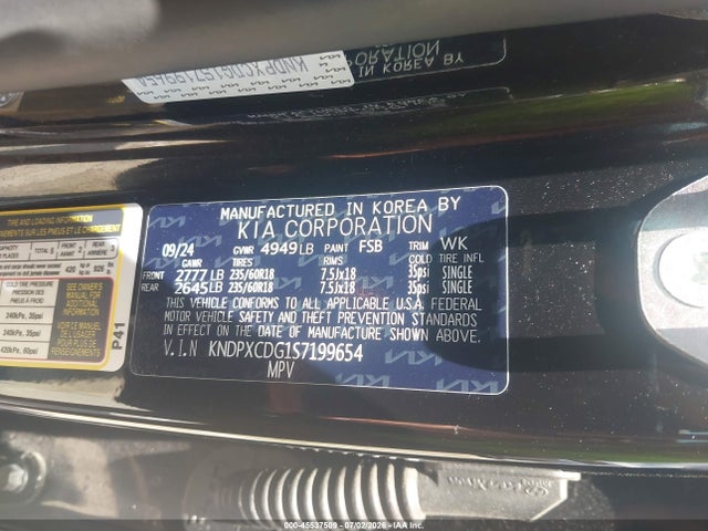 45537509 :رقم المزاد ، KNDPXCDG1S7199654 vin ، 2025 Kia Sportage Hybrid Sx-prestige مزاد بيع