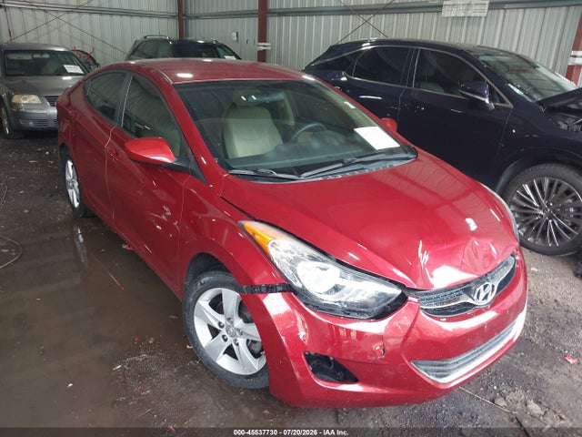 2013 Hyundai Elantra Gls მანქანა იყიდება აუქციონზე, vin: 5NPDH4AE5DH193086, აუქციონის ნომერი: 45537730