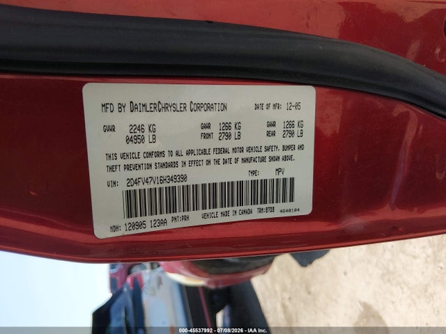 Продаж на аукціоні авто 2006 Dodge Magnum, vin: 2D4FV47V16H349390, номер лоту: 45537992