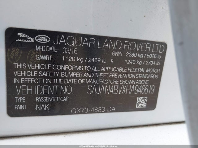 Jaguar Xe 35t First Edition 2017 SAJAN4BVXHA946619 Image 9