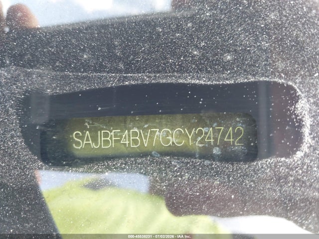 45538231 :رقم المزاد ، SAJBF4BV7GCY24742 vin ، 2016 Jaguar Xf 35t R-sport مزاد بيع