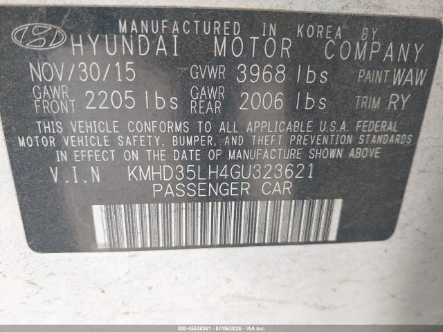 Hyundai ELANTRA GT 2016 KMHD35LH4GU323621 Image 9