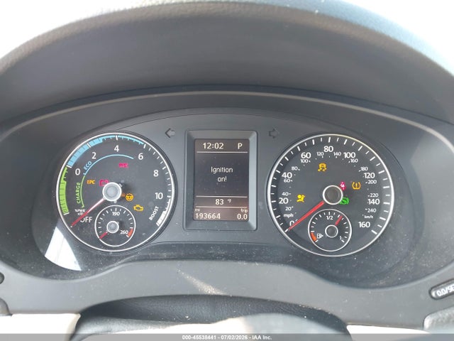 Auction sale of the 2013 Volkswagen Jetta Hybrid Sel Premium, vin: 3VW637AJ2DM284510, lot number: 45538441