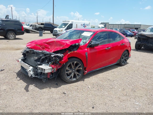 2019 Honda Civic Sport Touring მანქანა იყიდება აუქციონზე, vin: SHHFK7H96KU206216, აუქციონის ნომერი: 45538468