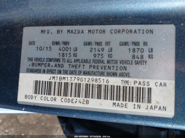 Продаж на аукціоні авто 2016 Mazda Mazda3 I Sport, vin: JM1BM1T79G1298516, номер лоту: 45538664