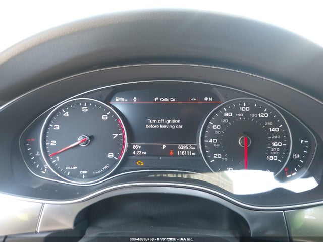 45538769 :رقم المزاد ، WAUHGAFC5GN175649 vin ، 2016 Audi A6 3.0t Prestige مزاد بيع