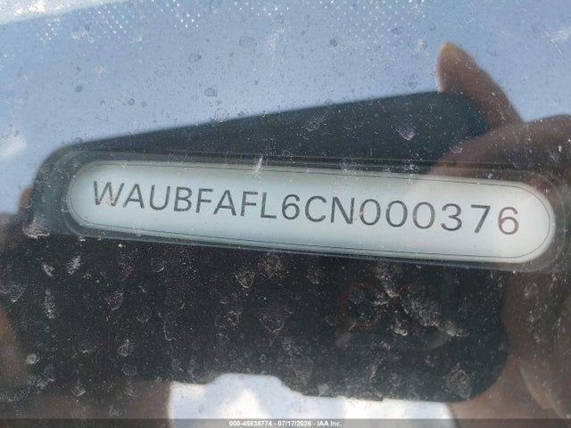 45538774 :رقم المزاد ، WAUBFAFL6CN000376 vin ، 2012 Audi A4 2.0t Premium مزاد بيع