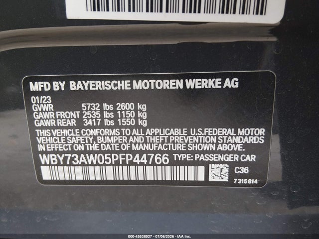 BMW I4 Edrive40 2023 WBY73AW05PFP44766 Image 9