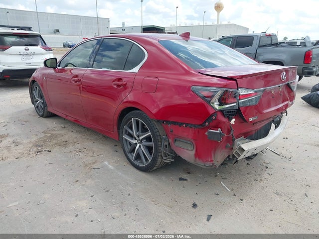 45538996 :رقم المزاد ، JTHBZ1BL9HA009358 vin ، 2017 Lexus Gs 350 F Sport مزاد بيع