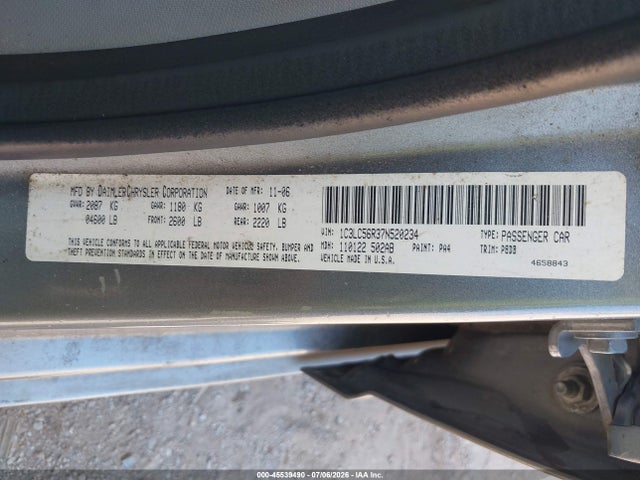 Aukcja sprzedaży 2007 Chrysler Sebring Touring, vin: 1C3LC56R37N520234, numer aukcji: 45539490