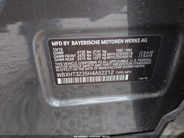 BMW X1 Xdrive28i 2017 WBXHT3Z35H4A52212 Image 9