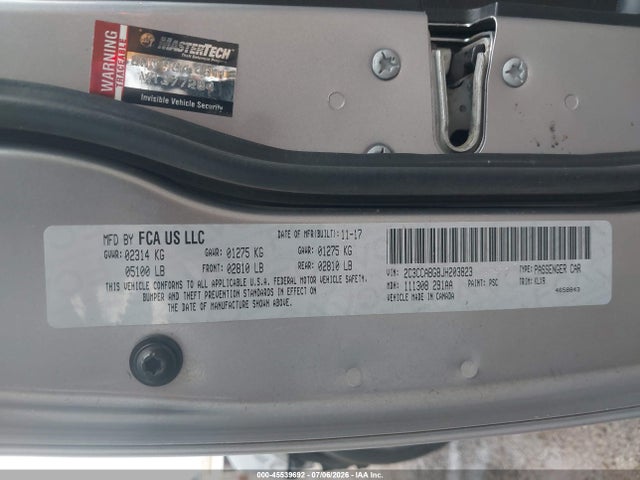 Продажа на аукционе авто 2018 Chrysler 300 300s, vin: 2C3CCABG8JH203823, номер лота: 45539692