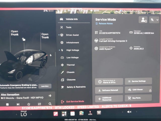 Tesla Model 3 Rear-wheel Drive 2023 5YJ3E1EA0PF697574 Image 7