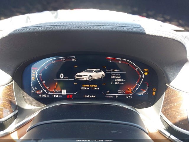 45539893 :رقم المزاد ، WBA7T2C0XMCE56525 vin ، 2021 Bmw 740i مزاد بيع