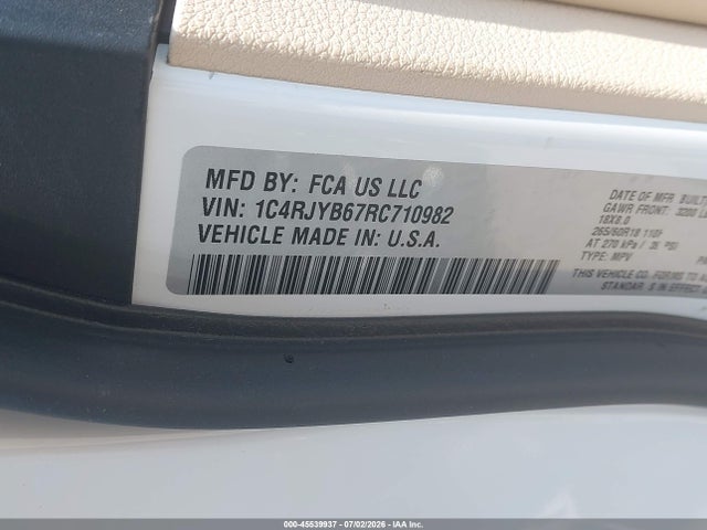 1C4RJYB67RC710982 Jeep Grand Cherokee 4xe