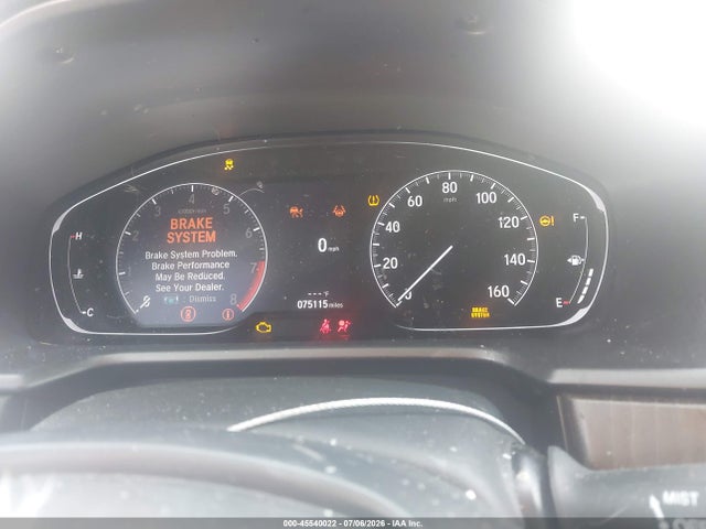 45540022 :رقم المزاد ، 1HGCV2F92NA007275 vin ، 2022 Honda Accord Touring مزاد بيع