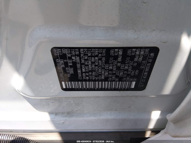 JN8BT3BA1SW008622 Nissan Rogue Sv Fwd