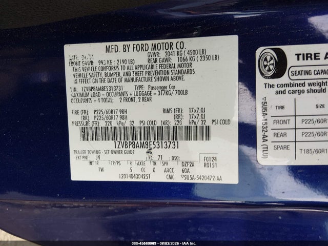 Ford Mustang V6 2014 1ZVBP8AM8E5313731 Image 9