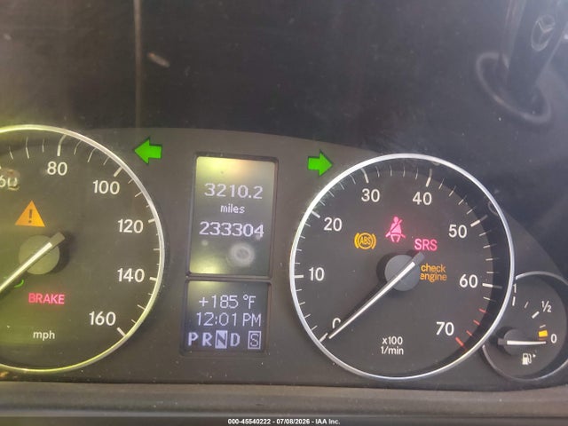 45540222 :رقم المزاد ، WDBRF52H17F919520 vin ، 2007 Mercedes-benz C 230 Sport مزاد بيع