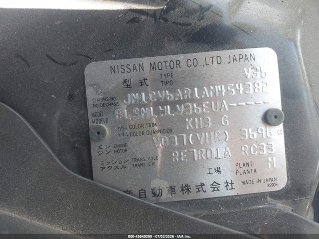 Продаж на аукціоні авто 2010 Infiniti G37x, vin: JN1CV6AR1AM454382, номер лоту: 45540290