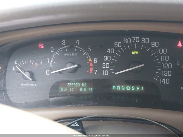 1999 Buick Park Avenue მანქანა იყიდება აუქციონზე, vin: 1G4CW52K2X4639549, აუქციონის ნომერი: 45540600