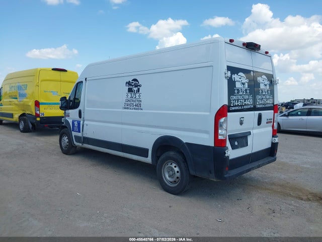 Aukcja sprzedaży 2019 Ram Promaster 2500 High Roof 159 Wb, vin: 3C6TRVDG5KE563327, numer aukcji: 45540766