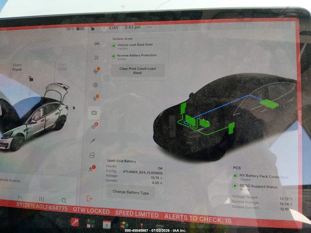 Auction sale of the 2020 Tesla Model 3 Standard Range Plus Rear-wheel Drive/standard Range Rear-wheel Drive, vin: 5YJ3E1EA0LF634775, lot number: 45540867