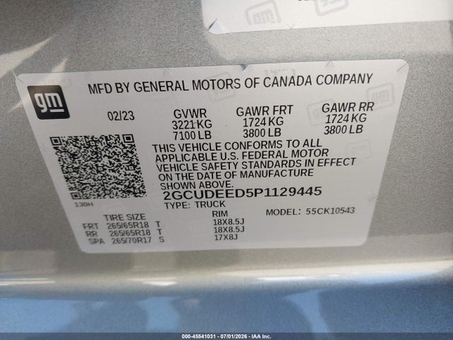 2GCUDEED5P1129445 Chevrolet Silverado 1500 4wd Short Bed Rst