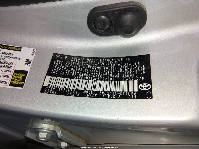 Toyota COROLLA LE 2021 5YFEPMAEXMP247900 Image 9