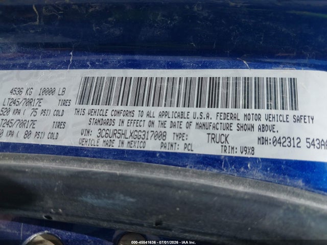 3C6UR5HLXGG317008 RAM 2500 Tradesman