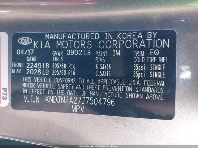 KIA Soul 2018 KNDJN2A27J7504796 Image 9