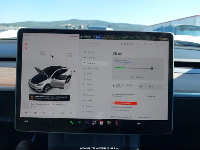 Продаж на аукціоні авто 2023 Tesla Model Y Awd/long Range Dual Motor All-wheel Drive, vin: 7SAYGDEE7PF592733, номер лоту: 45541739