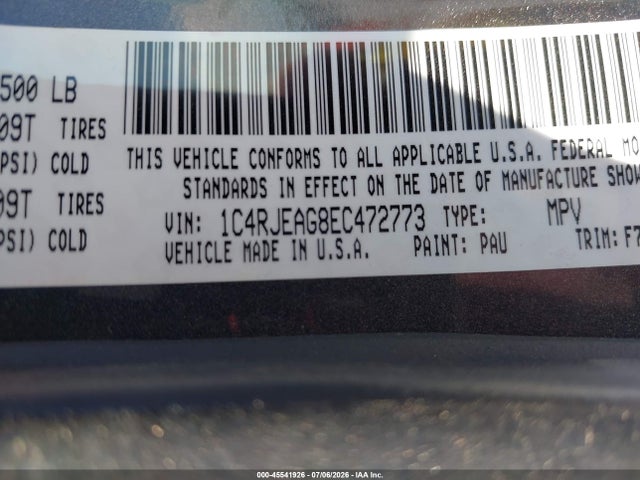 Jeep Grand Cherokee Laredo 2014 1C4RJEAG8EC472773 Image 9